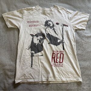 Taylor Swift Red Album Graphic Tee - Cream